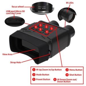 Quality Digital Infrared Binocular Night Vision Hunting 1000Mega Pixel wholesale