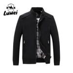 Windbreaker Winter Warm Turtleneck Outerwear Utility Solid Cotton Trendy Slim