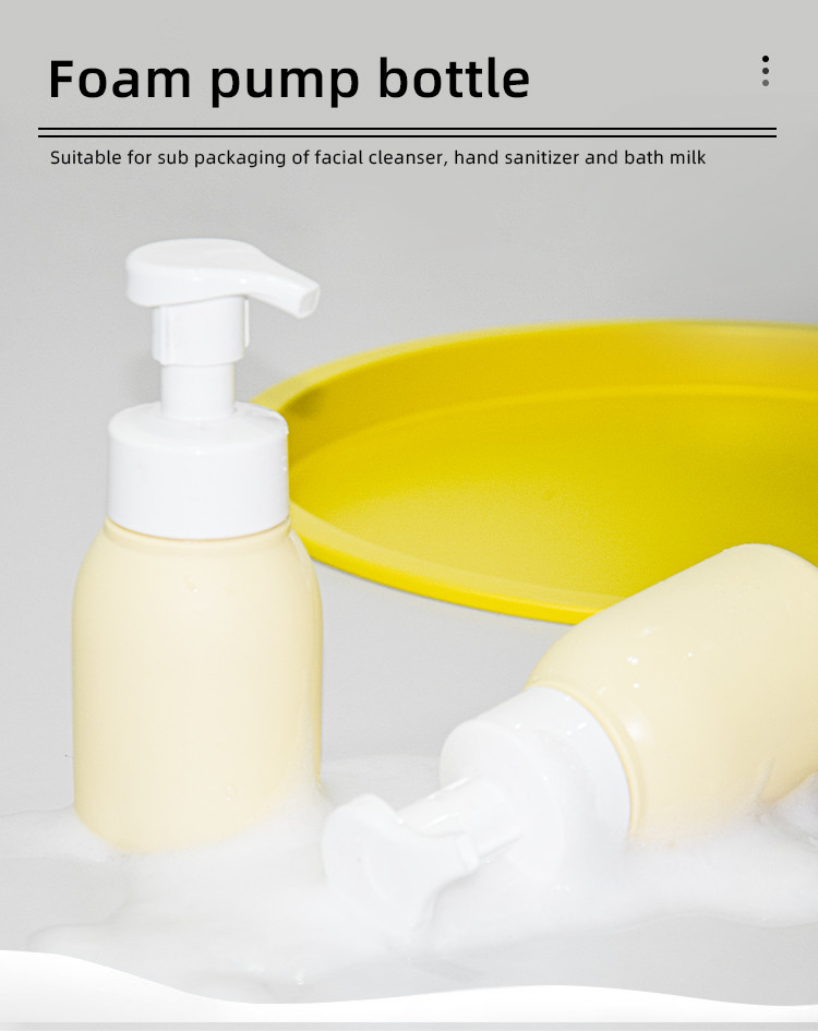 200ml 8oz Foaming Hand Soap Bottles Hdpe Plastic Dispenser