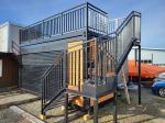 40ft Modern Prefabricated Double-Story Coffee Bar Restaurant Fast-Food Shop Tiny