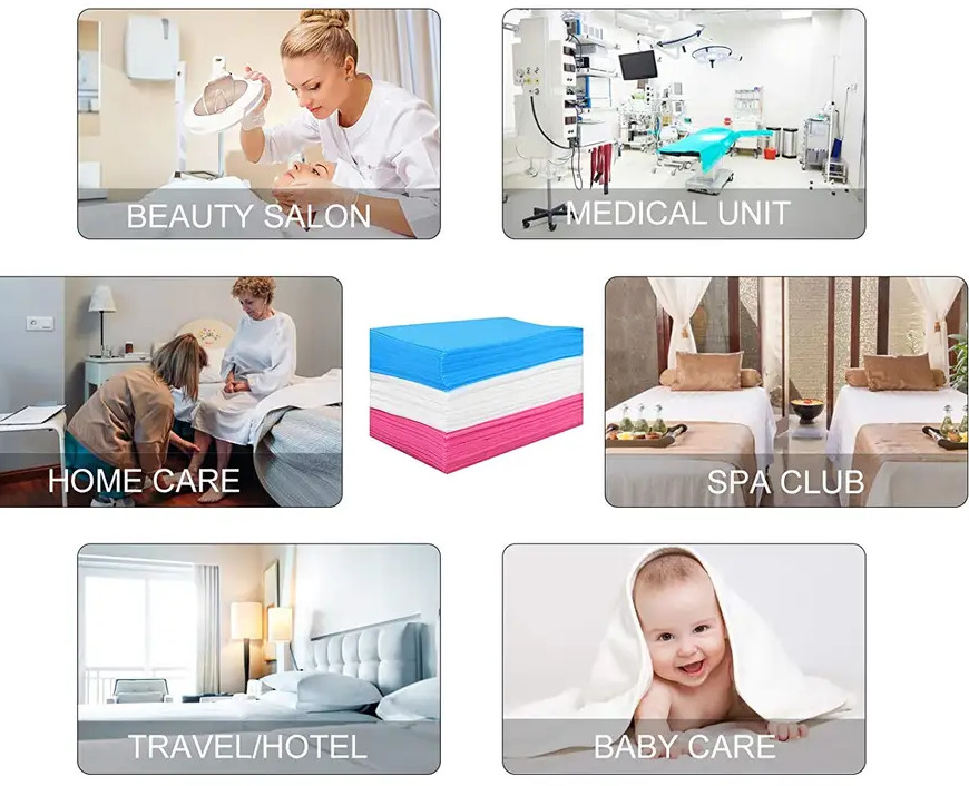 Classic Plain Disposable Bedding Disposable Bed Liners Bed Sheets Home Hospital