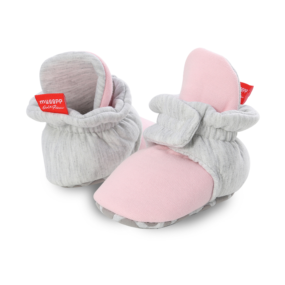 Wholesale cheap Cotton fabric stars print fancy cute toddler boy girl baby booties