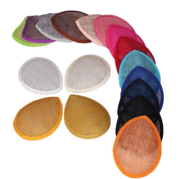 Colorful Sinamay Hat Base 15cm For Millinery Supplies Party Decoration Event
