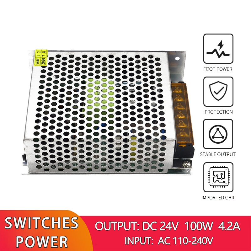 LED Lighting Switching Power Converter AC 100V 240V To DC 24V 100W 4.2A