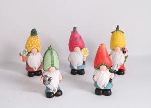 Quality Gnome Pottery Garden Ornaments Multiple Ceramic Garden Statues Lifelike wholesale