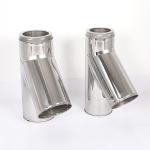 Round 6 Inch Insulated Chimney Pipe , Stainless Steel Insulated Stove Pipe