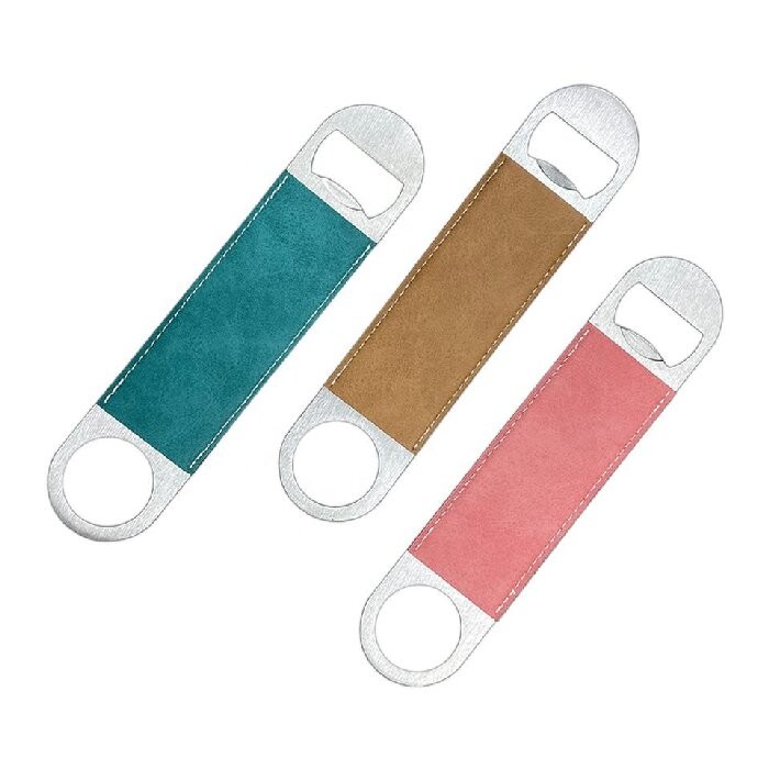 Printable Blank PU Leather Sublimation Bottle Opener