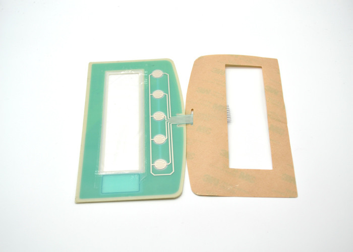 Embossed 5 Buttons Tactile Membrane Switch Anti - Scratch Non Metal Dome Type