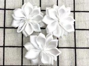 Quality Christmas Handmade Ribbon Flowers For DIY Accessories / Hanging Ornaments wholesale