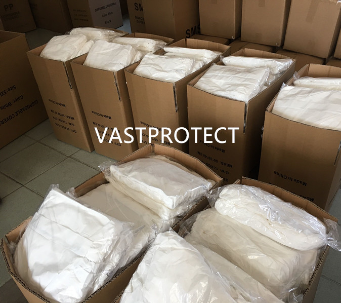 Anti-Static CE Type 5/6 Microporous/PP/SMS Industrial PPE Disposable Protective Coverall