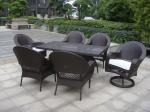 Dining Room Black Chair Set , Beach / Pool / Bar Furniture Sets