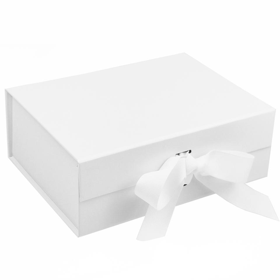 OEM/ODM Custom Print Hard Paper Foldable Magnet Box Style Packaging Paper Box With Ribbon