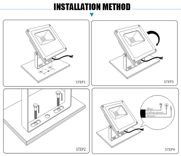 Smart IK08 IP66 RGB LED Flood Lights 2700K To 6500K For Commercial Centers