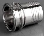 DIN 10mm Stainless Steel Hose Couplings Ss Tri Clamp With Toothed Shank