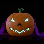 Custom 3D Voice-activated Pumpkin Shape Luminous Popcorn OEM Cute Food Container