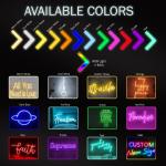 Neon Light Wedding Sign White Wing Shipping Custom Logo Neon Name Sign
