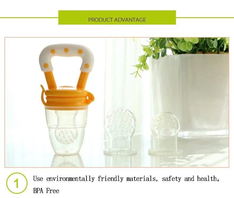 Big Mouth Infant Pacifier Silicone Baby Fruit Pacifier With Handle
