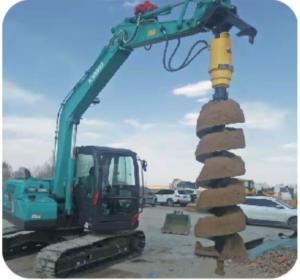 Quality EC120 EC130 EC140 EC210 EC240 Excavator Attachments Hydraulic Earth Auger Drill wholesale
