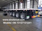 70t Flat Bed Semi Trailer 4 Axles White