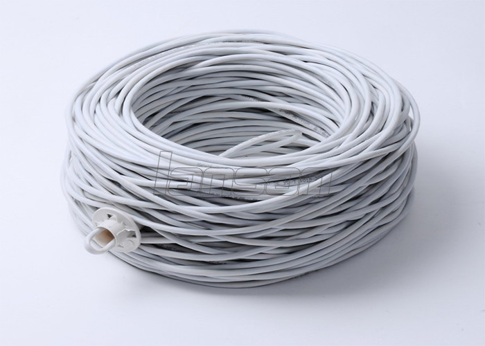 PVC LSZH PE Jacket Cat6A Lan Cable U / UTP 10G Solution Unshielded Copper UL Listed