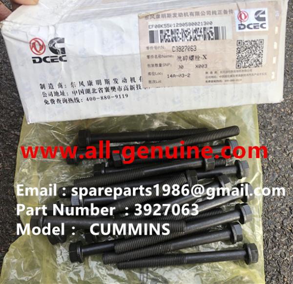 3927063 CYLINDER BOLT CUMMINS ENGINE TEREX NHL DUMP TRUCK TR35 TR50 TR60 TR100