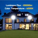 200W LED Flood Lights Outdoor 22000lm Super Bright IP66 Waterproof For Yard