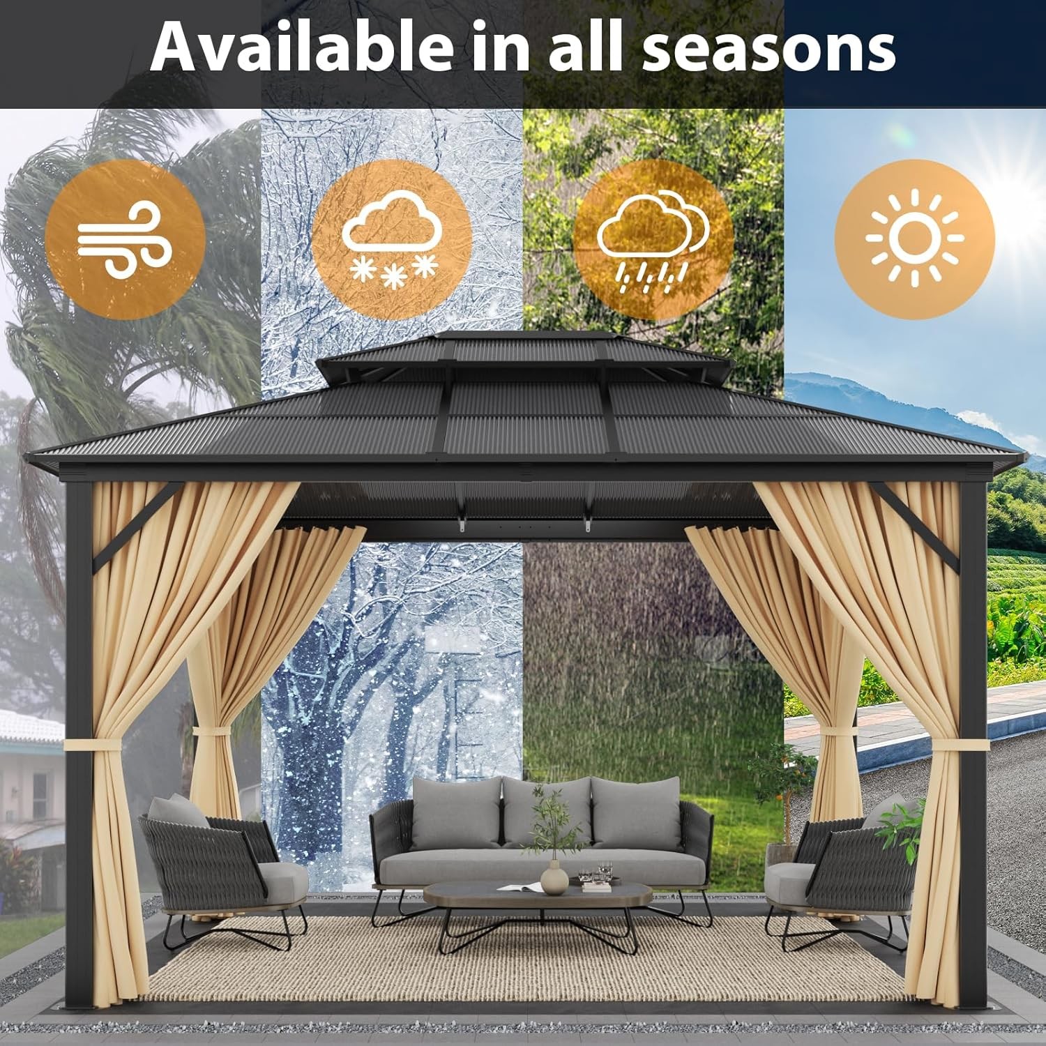 Aluminum Hardtop Gazebos Sustainable Outdoor Structures