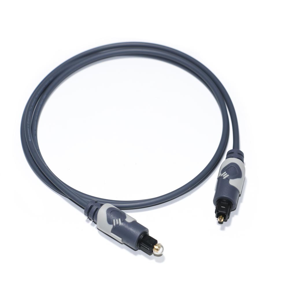 Toslink Digital audio Cable OD4.0 Optic Fiber Cable Plated ABS Round Connector HiFi Sound For Home Theater CD Soundbar