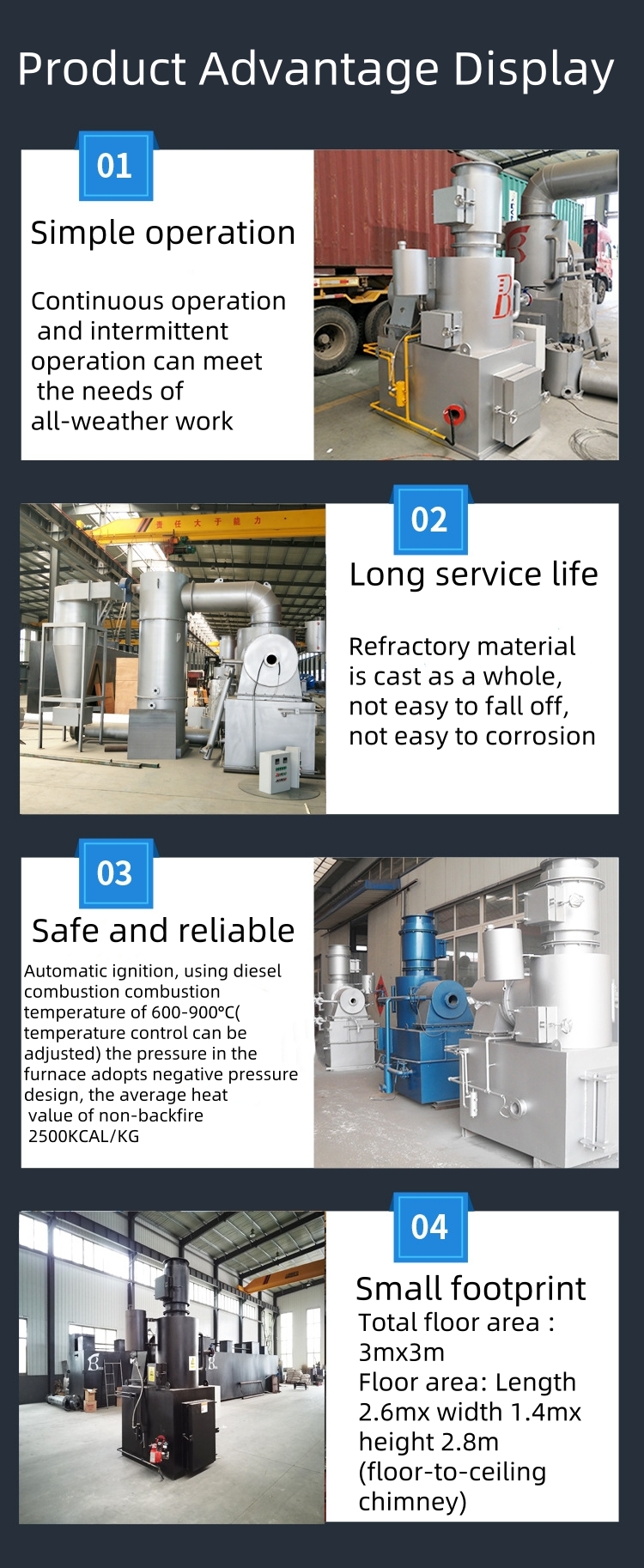 220V Or 380V Operation Voltage Incinerator For Environment Friendly Medical Waste Disposal In Pets And Animals Hospital