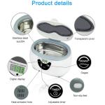 Digital 40KHz Household 600ml Ultrasonic Jelwery watches Dental Eyeware Cleaner