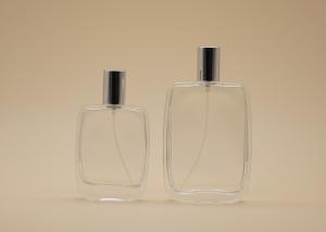 Quality Aluminum Cap 50ml 100ml Glass Perfume Bottle Customized Color For Cosmetic Packing wholesale
