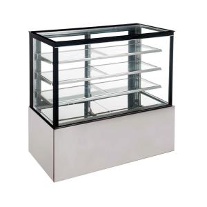 China Luxury Square Cake Display Fridge , Refrigerated Dessert Display Case Anti Fog on sale