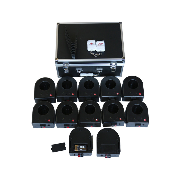 12 Cues Channels Pyro Stage Wireless Remote Control Round Cold Fountain Fireworks Firing System For Christmas Celebration Party