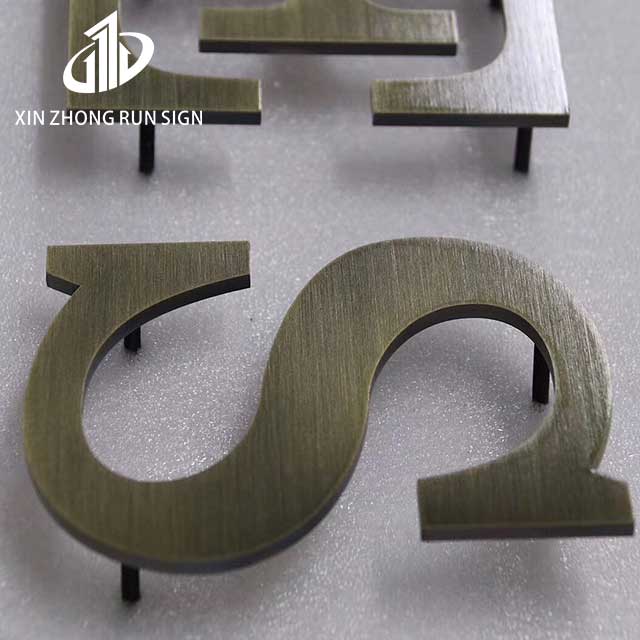 Hot selling stainless steel double-sided lettering Outdoor company logo Acrylic metal 3d backlit lettering logo