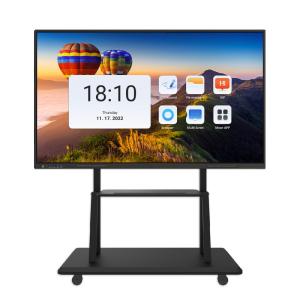 Quality Meeting Smart Board 55 Inch 4mm Tempered Glass Interactive Display Panel With Free Accessories wholesale