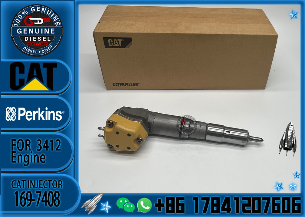 1563895 1697408 Engine Parts Fuel Injector 156-3895 169-7408 171-9704 For CAT Caterpillar 3412 1719704 engine