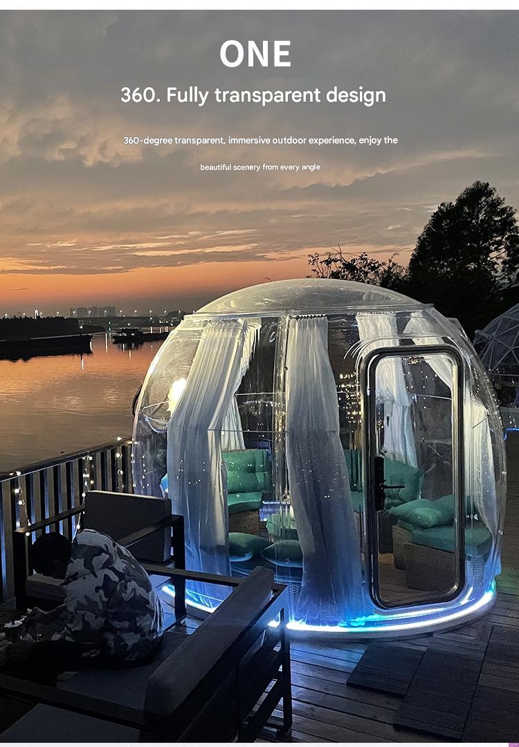 PC Star Room Ball Tent Bubble House Combination for Outdoor Camping Hotel Homestay
