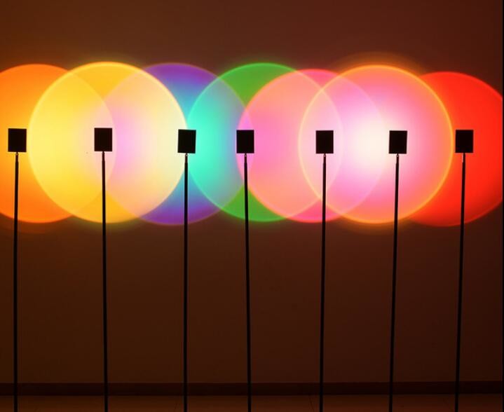 180cm Modern Led Floor Lamp Decorative Rainbow Atmosphere Night