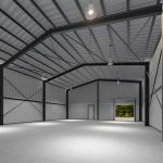 Customized Prefab Steel Warehouse Construction , Prefabricated Metal Storage