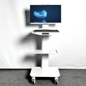 Quality Hospital Furniture 3 Layer Medical Trolley Dental Mobile Cart Unit Easy Clean Oral Scan Mobile Trolley wholesale