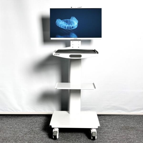 Hospital Furniture 3 Layer Medical Trolley Dental Mobile Cart Unit Easy Clean