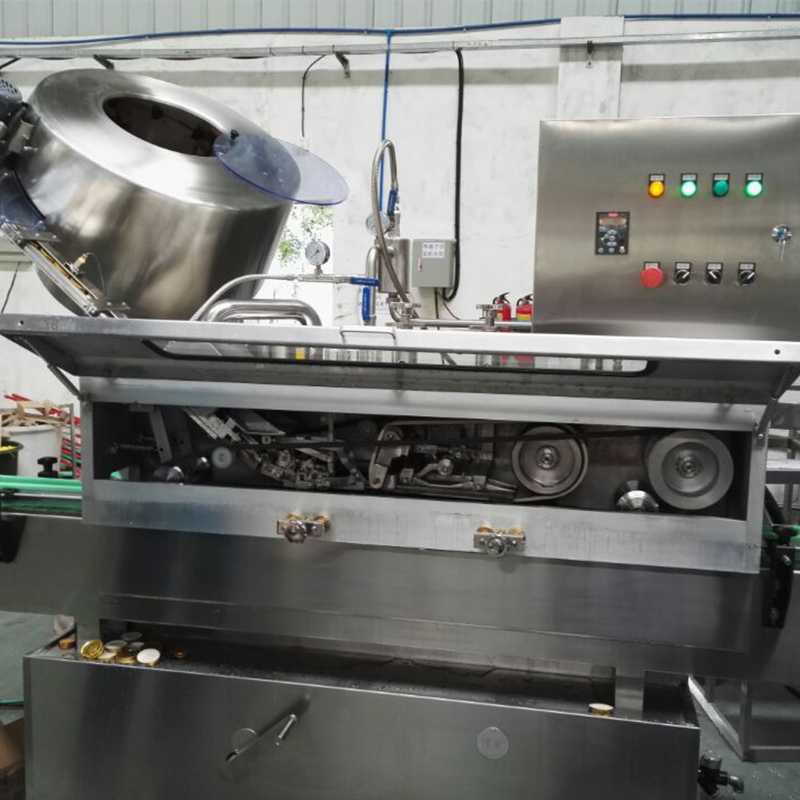 Video Inspection Provided Automatic Steam Type Vacuum Capping Machine for Glass Bottles