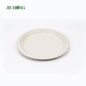Sushi Biodegradable Sugarcane Bagasse Plates Recycled 155mm Jiurong