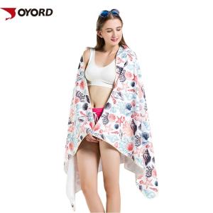 Quality Personalized Unique Sublimated Beach Towels 80 Polyester 20 Polyamide Microfiber wholesale