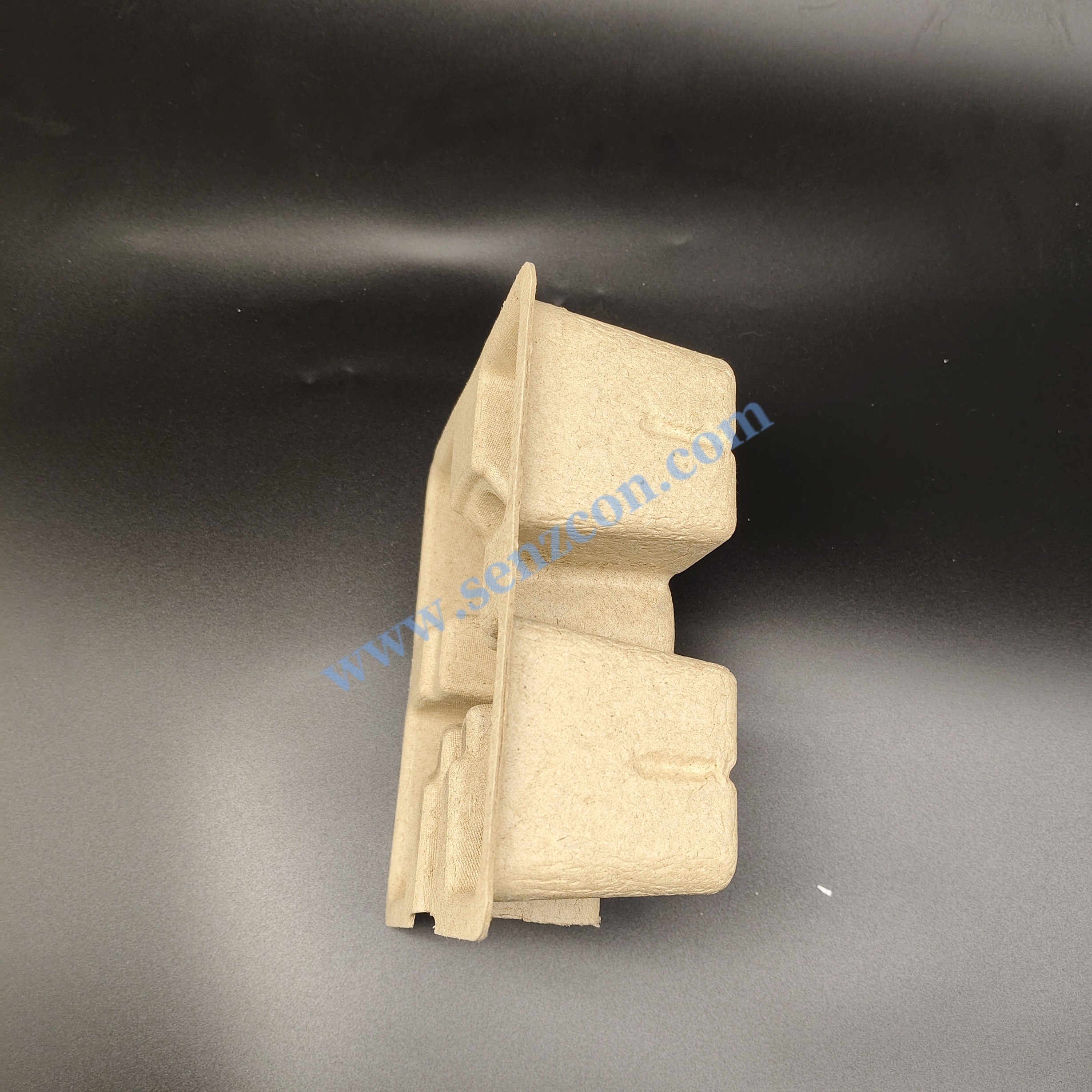 Yellow eco-friendly corrugated pulp, pulp molded base for small household appliances. It complies with the plastic bans in Europe and the United