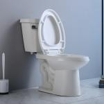 Ceramic Two Piece Toilet Bowl Wc High White S Trap 300mm Bathroom Commode