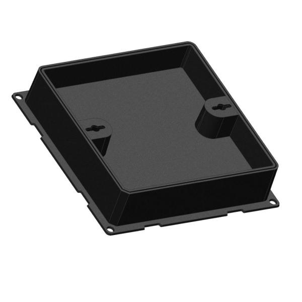 B125 Black Manhole Cover Ductile Iron EN GJS500-7 Double Seal And Frame Car