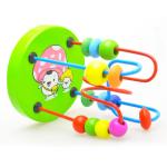 Big Bricks 9.3cm Wooden Around Beads Toy Colored ISO9001