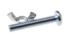 Quality Grade 10.9 Round Threaded Stud Bolts M8 Butterfly Yellow Zinc Plated Bolts wholesale