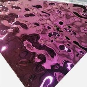 Quality Stamped Decorative Metal Ceiling Panels Tiles Wall Metal Cladding Black Mirror 304 Water Corrugated Sheet wholesale